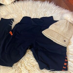 NFL Denver Broncos Women's Blue Athletic Leggings